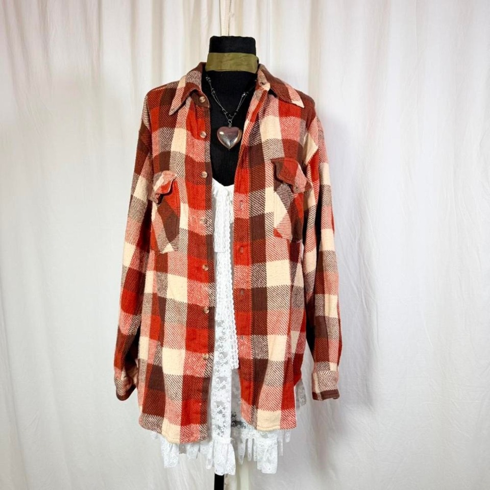 Size L Summit‎ Plaid Flannel Shirt Jacket